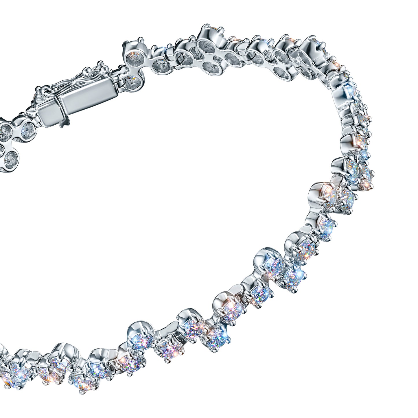 14K White Gold Bracelet with Lab-Created Diamonds 311.400 CT.TW