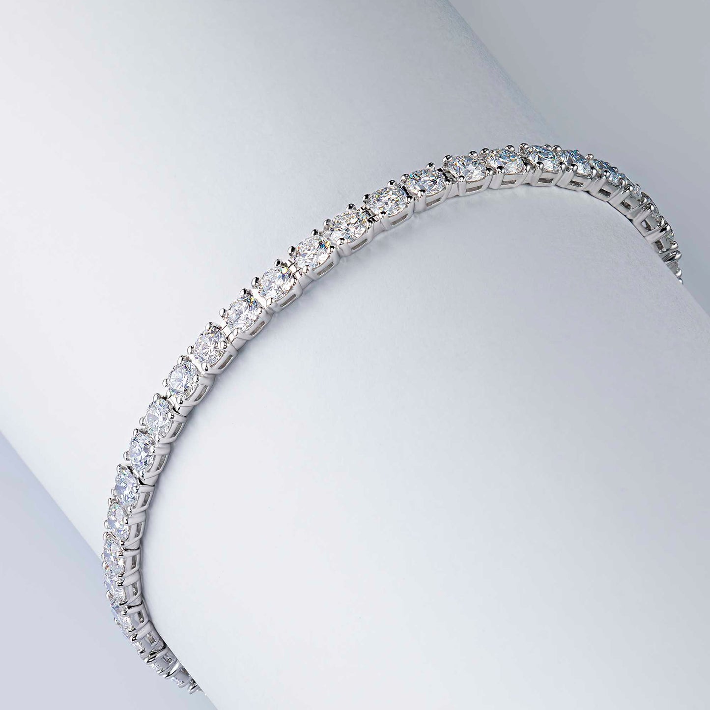 14K White Gold Bracelet with Lab-Created Diamonds 250.560 CT.TW