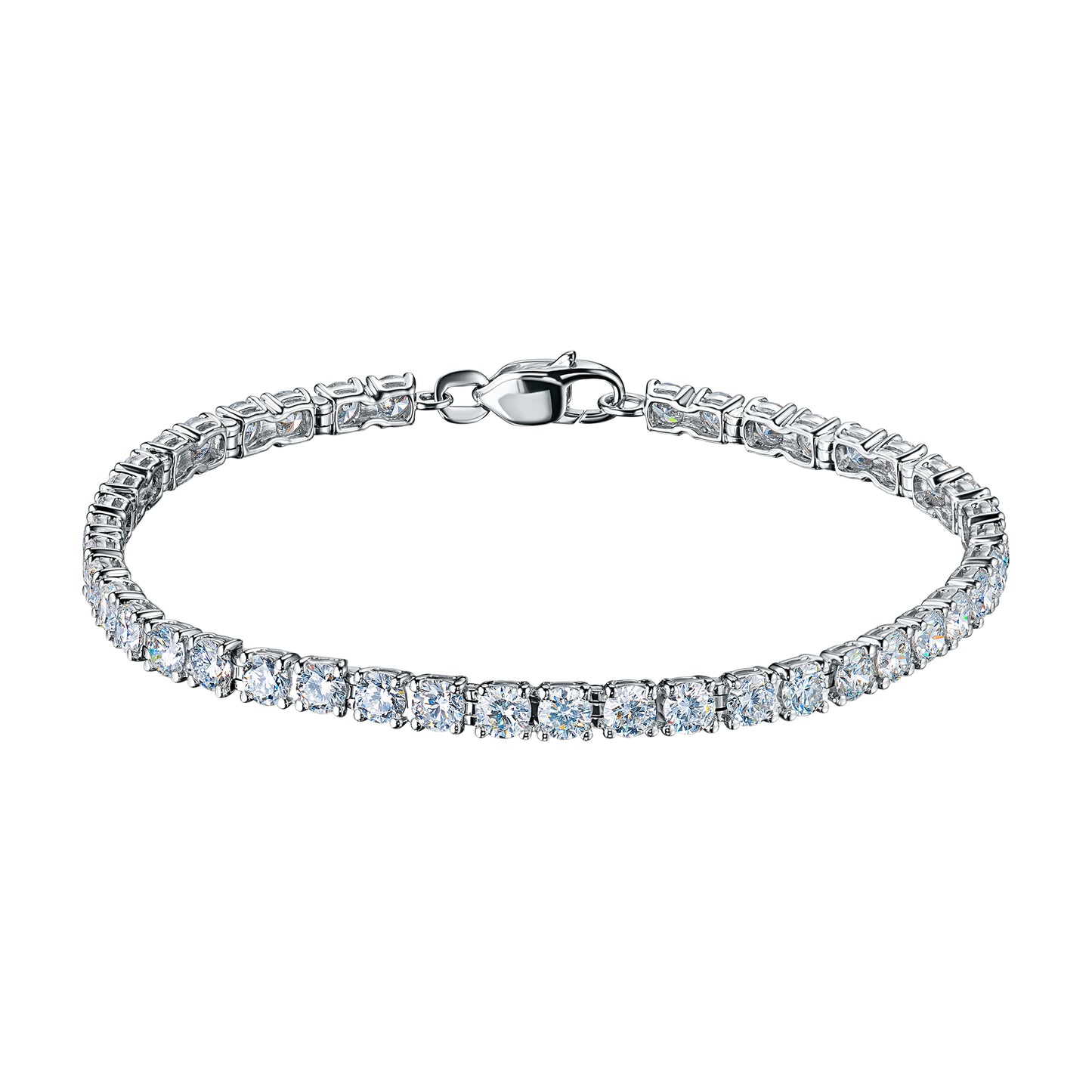 14K White Gold Bracelet with Lab-Created Diamonds 250.560 CT.TW