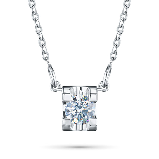 14K White Gold Necklace with Lab-Created Diamonds 1.070 CT.TW