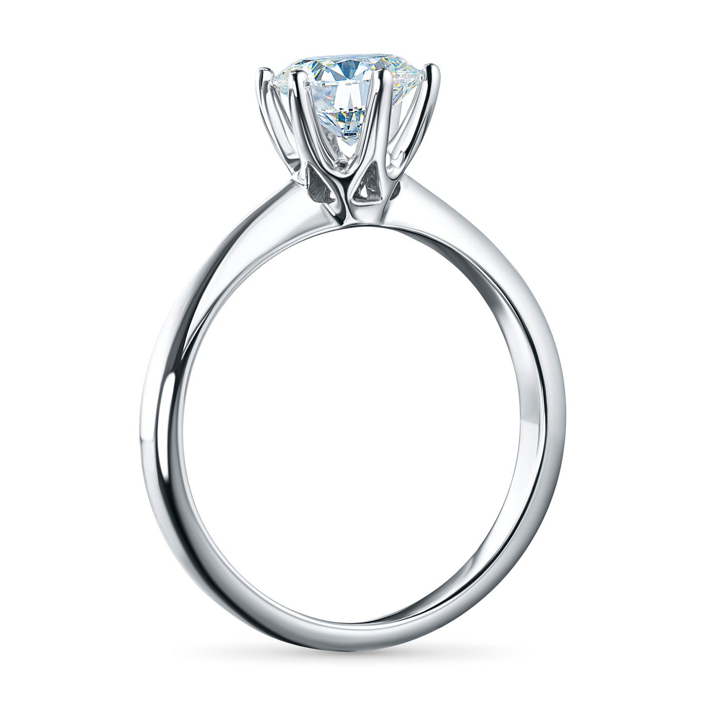 14K White Gold Ring with Lab-Created Diamonds 0.510 CT.TW
