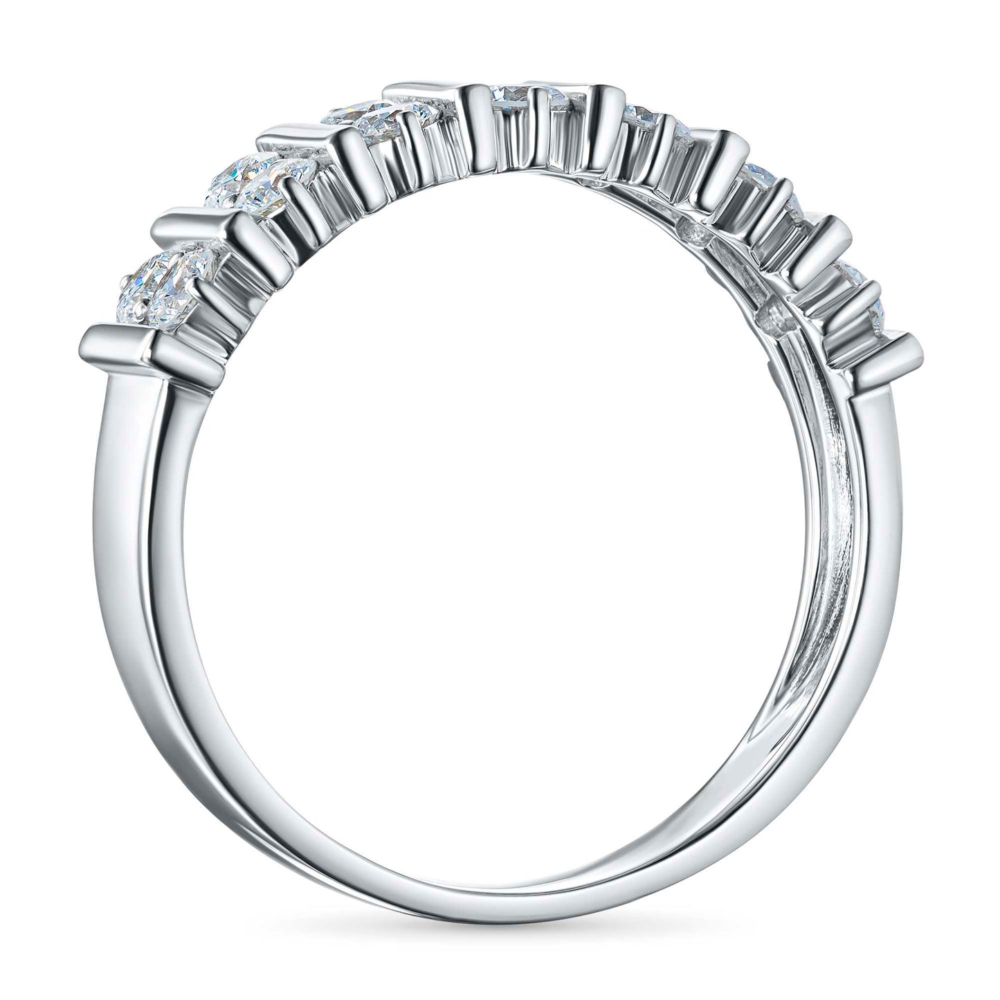 14K White Gold Ring with Lab-Created Diamonds 13.720 CT.TW