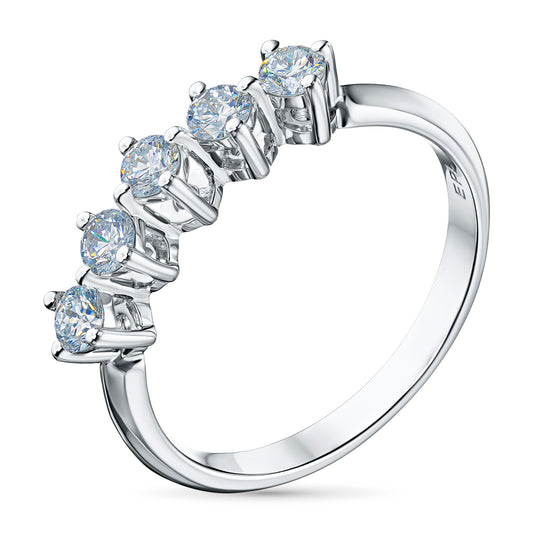 14K White Gold Ring with Natural Diamonds 2.160 CT.TW