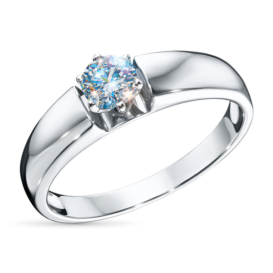 14K White Gold Ring with Lab-Created Diamonds 0.890 CT.TW