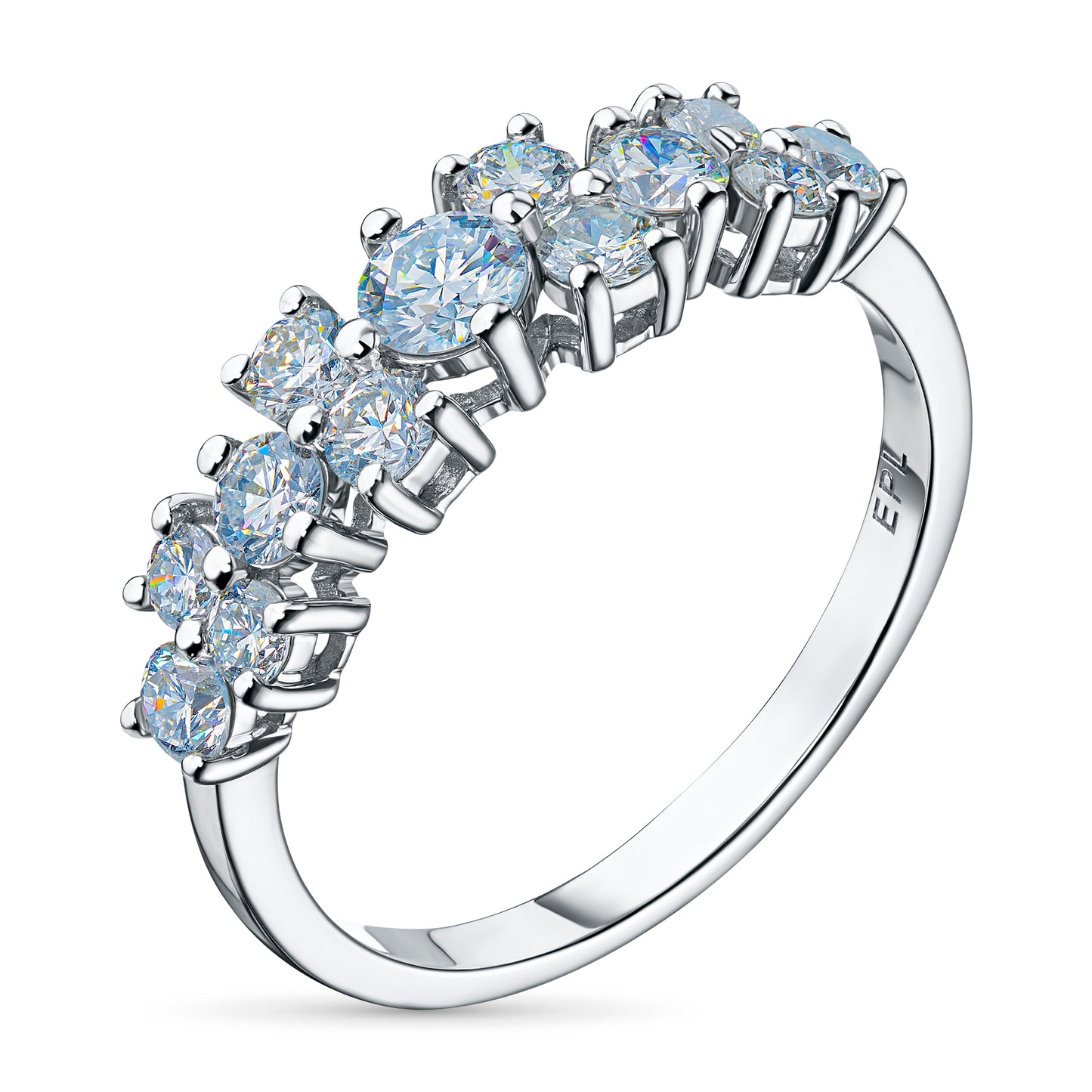 14K White Gold Ring with Lab-Created Diamonds 4.790 CT.TW