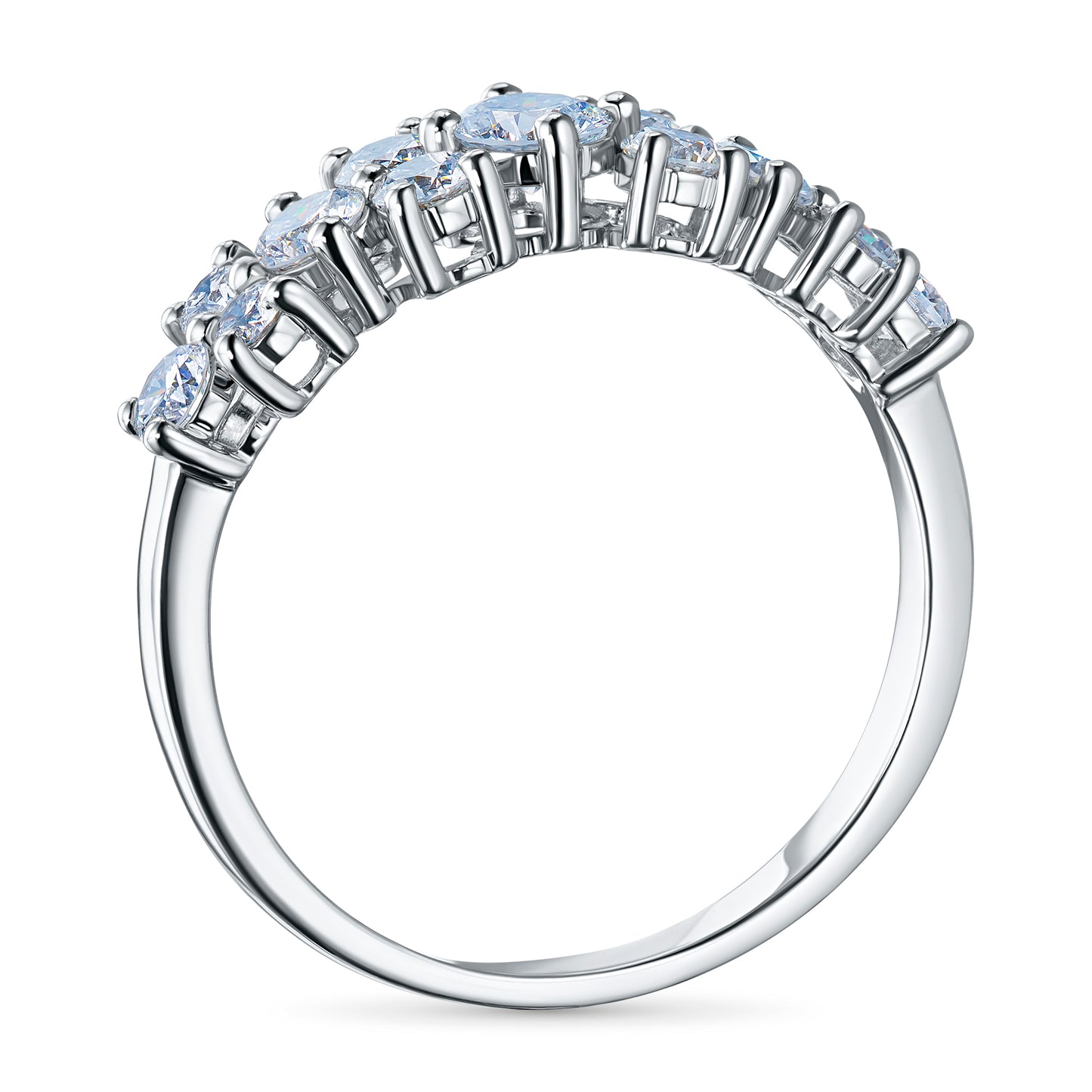 14K White Gold Ring with Natural Diamonds 4.530 CT.TW