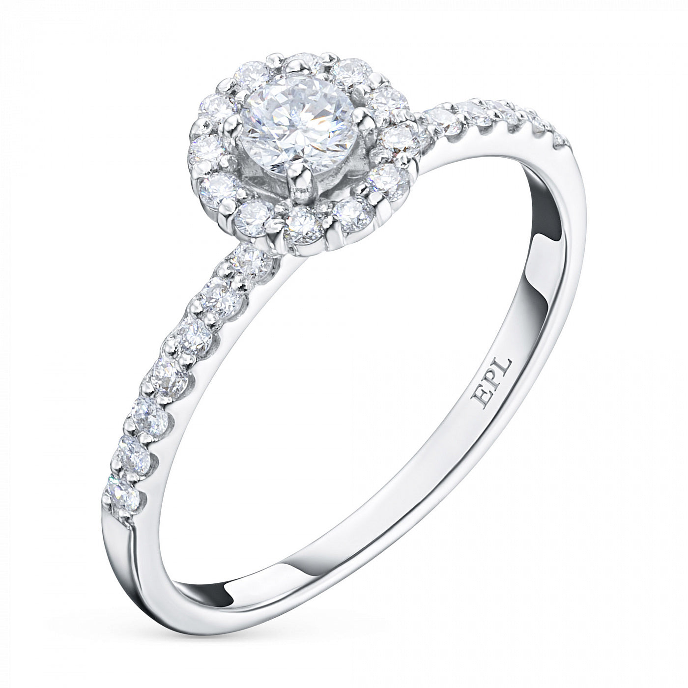 14K White Gold Ring with Natural Diamonds 5.010 CT.TW