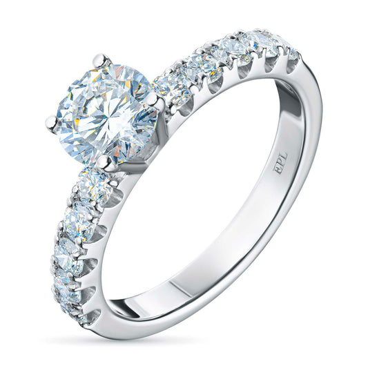 14K White Gold Ring with Lab-Created Diamonds 9.060 CT.TW