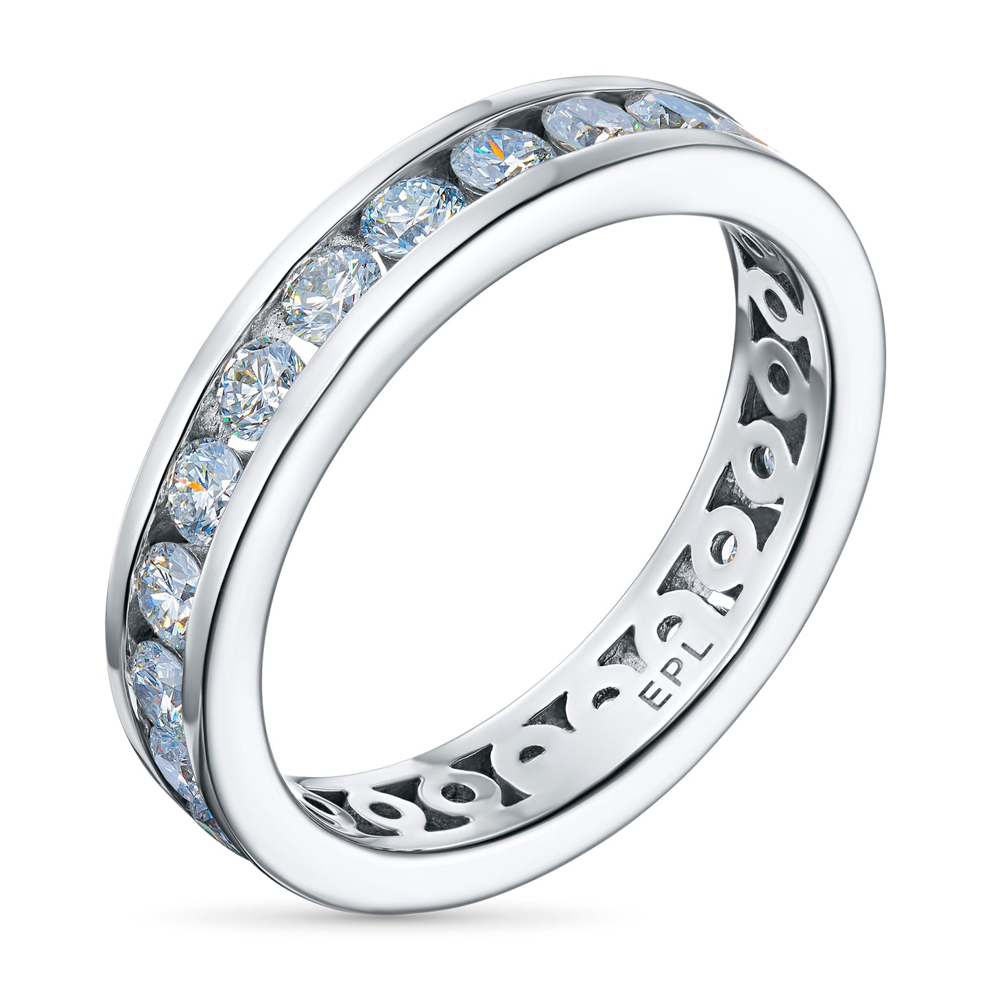 14K White Gold Ring with Lab-Created Diamonds 30.580 CT.TW