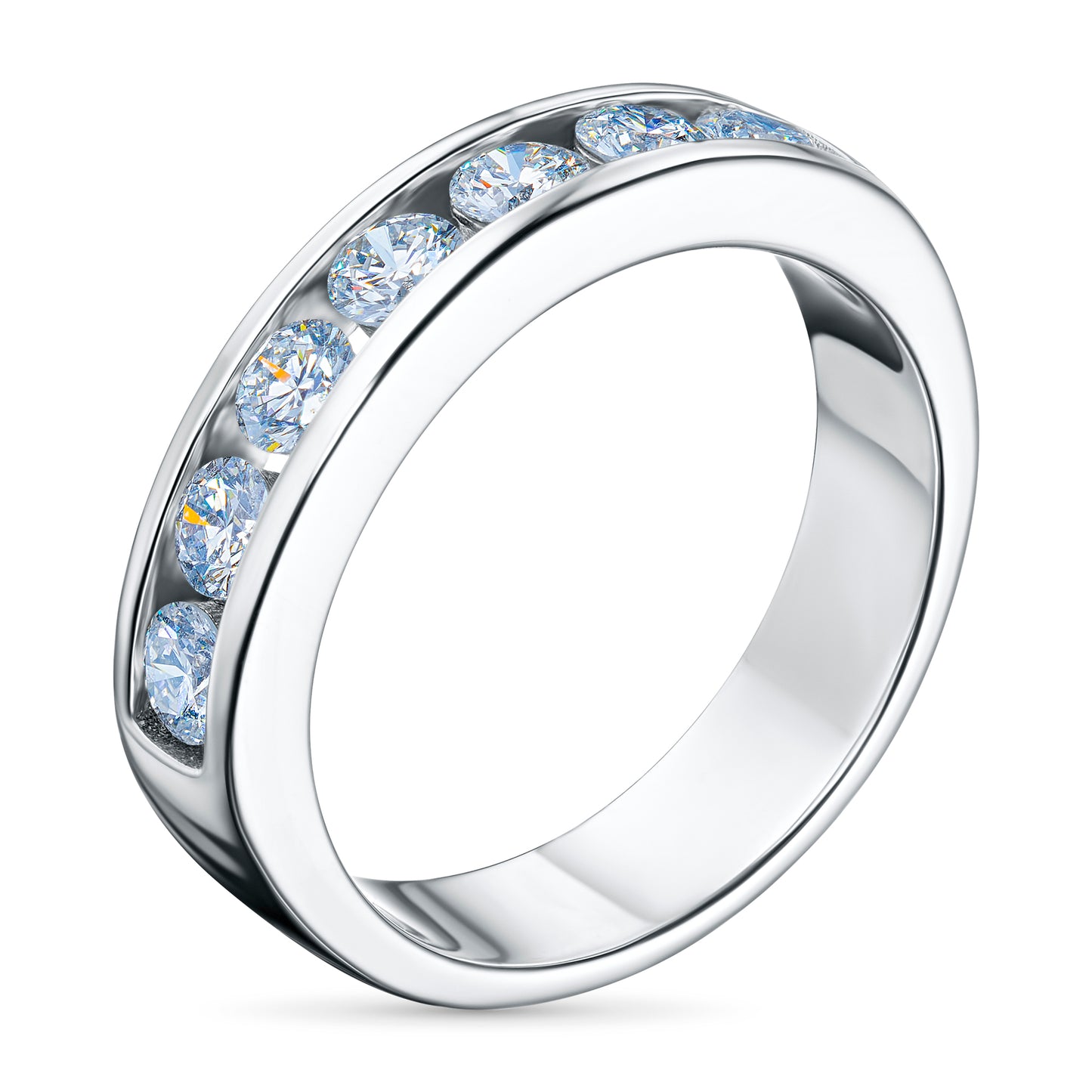 14K White Gold Ring with Lab-Created Diamonds 6.430 CT.TW