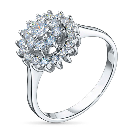 14K White Gold Ring with Lab-Created Diamonds 7.930 CT.TW