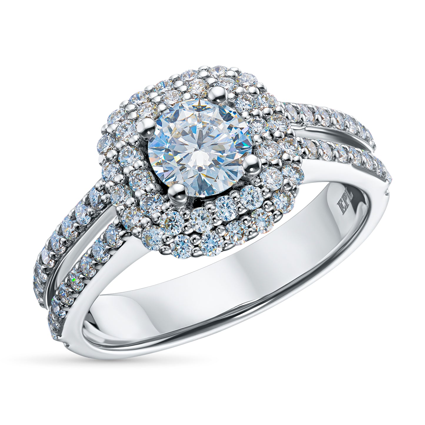 14K White Gold Ring with Lab-Created Diamonds 38.960 CT.TW