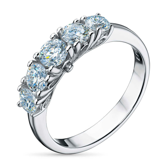 14K White Gold Ring with Lab-Created Diamonds 1.370 CT.TW