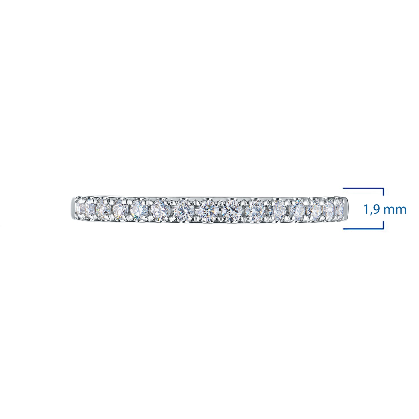 14K White Gold Ring with Lab-Created Diamonds 3.330 CT.TW