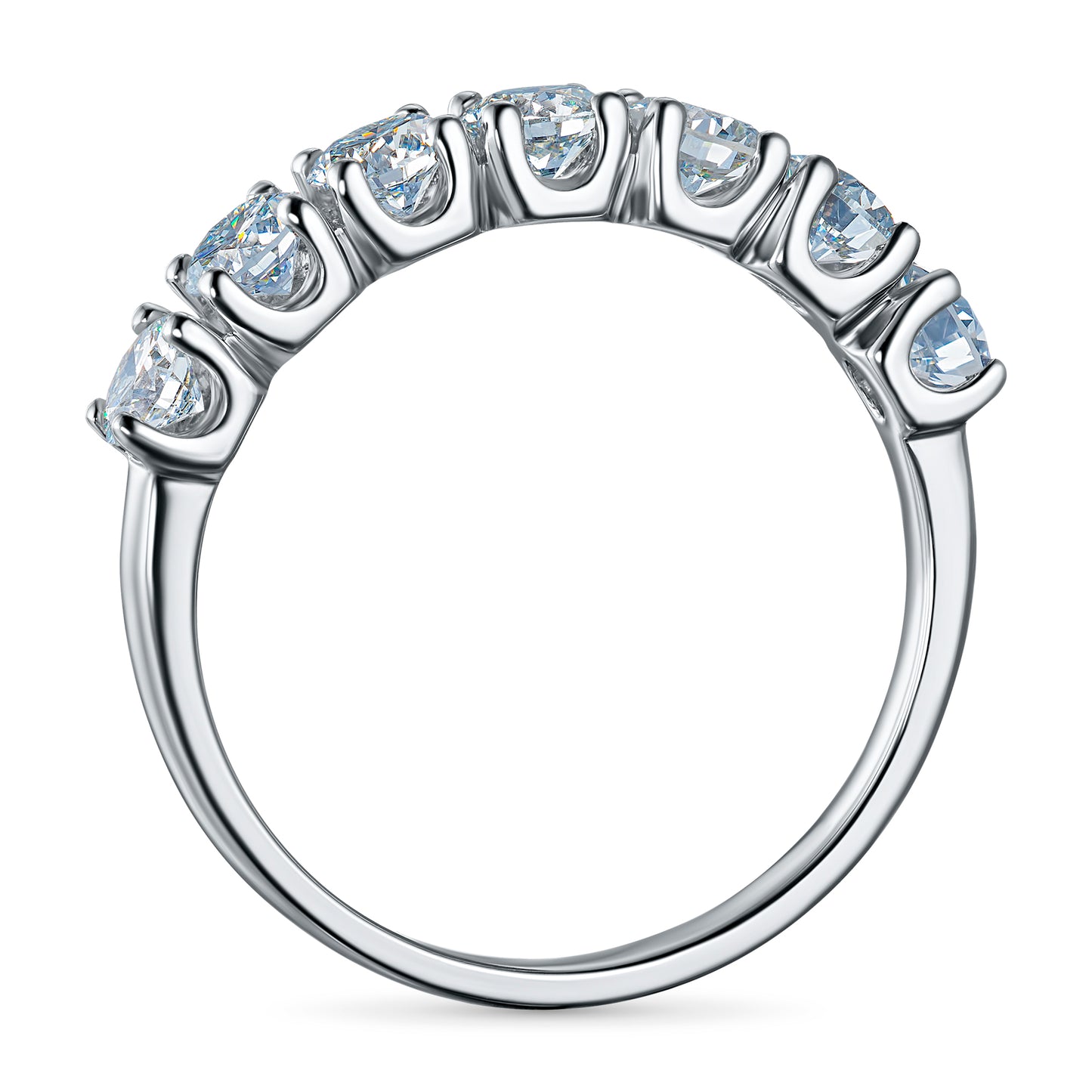 14K White Gold Ring with Lab-Created Diamonds 7.670 CT.TW