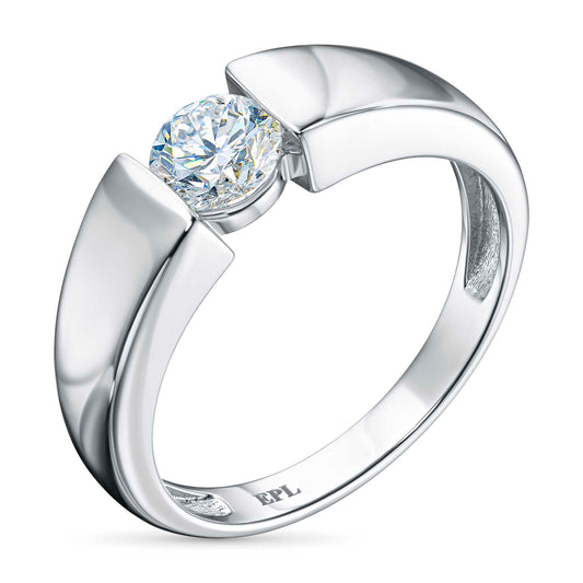 14K White Gold Ring with Lab-Created Diamonds 0.510 CT.TW