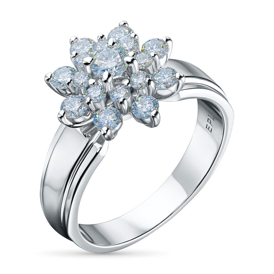 14K White Gold Ring with Lab-Created Diamonds 6.140 CT.TW