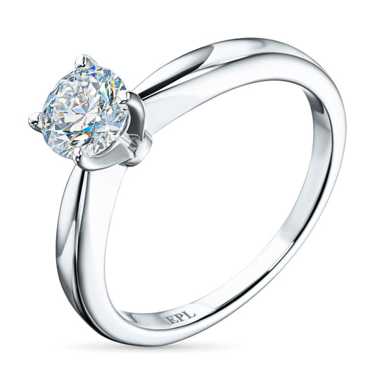 14K White Gold Ring with Lab-Created Diamonds 0.380 CT.TW