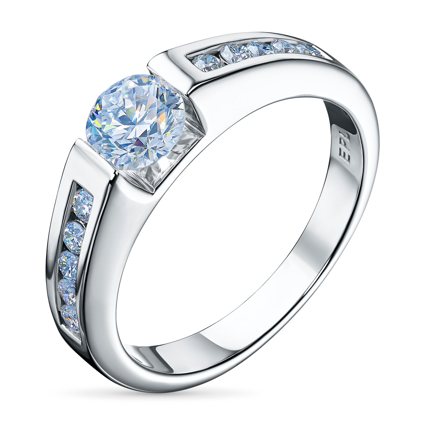 14K White Gold Ring with Lab-Created Diamonds 2.750 CT.TW
