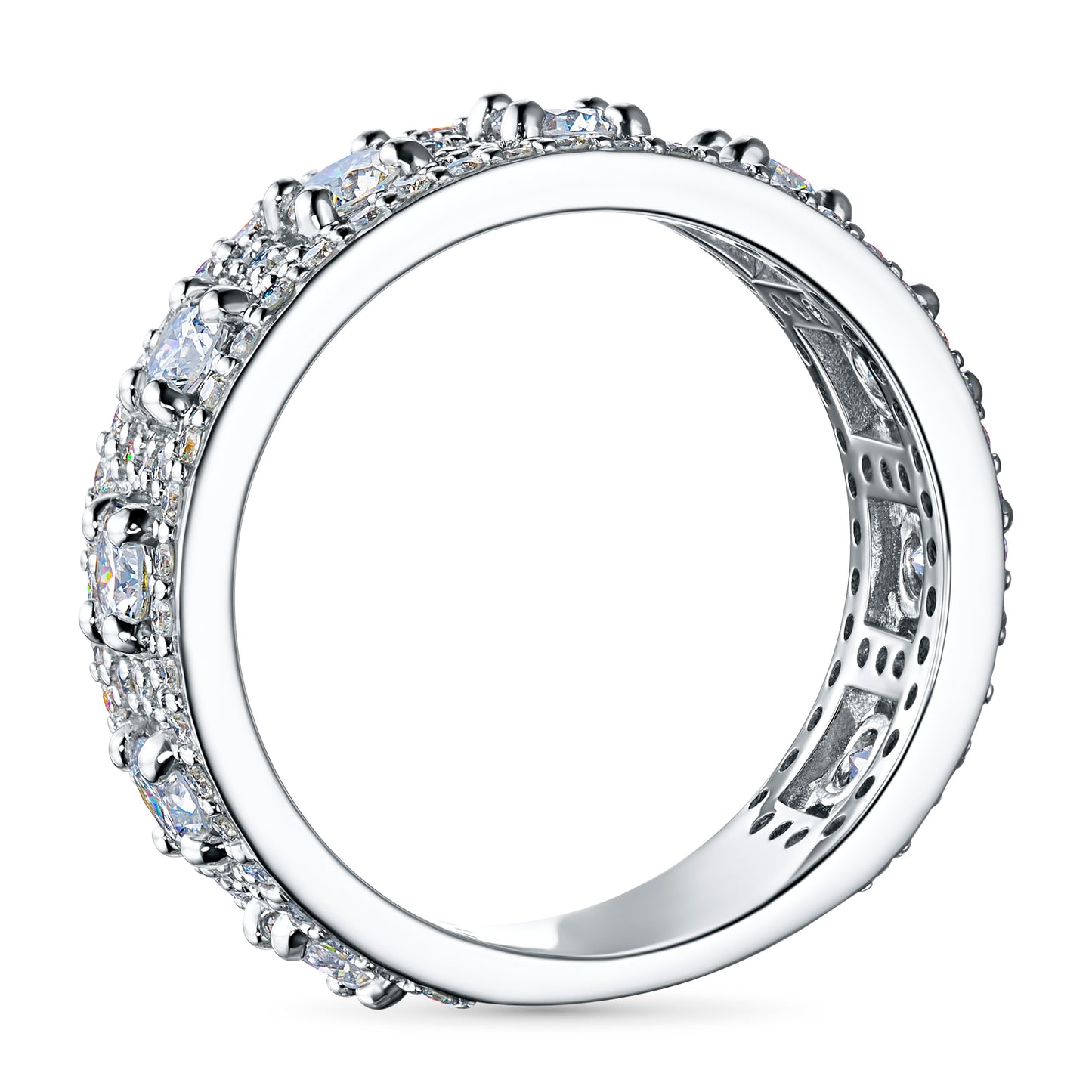 14K White Gold Ring with Lab-Created Diamonds 67.540 CT.TW