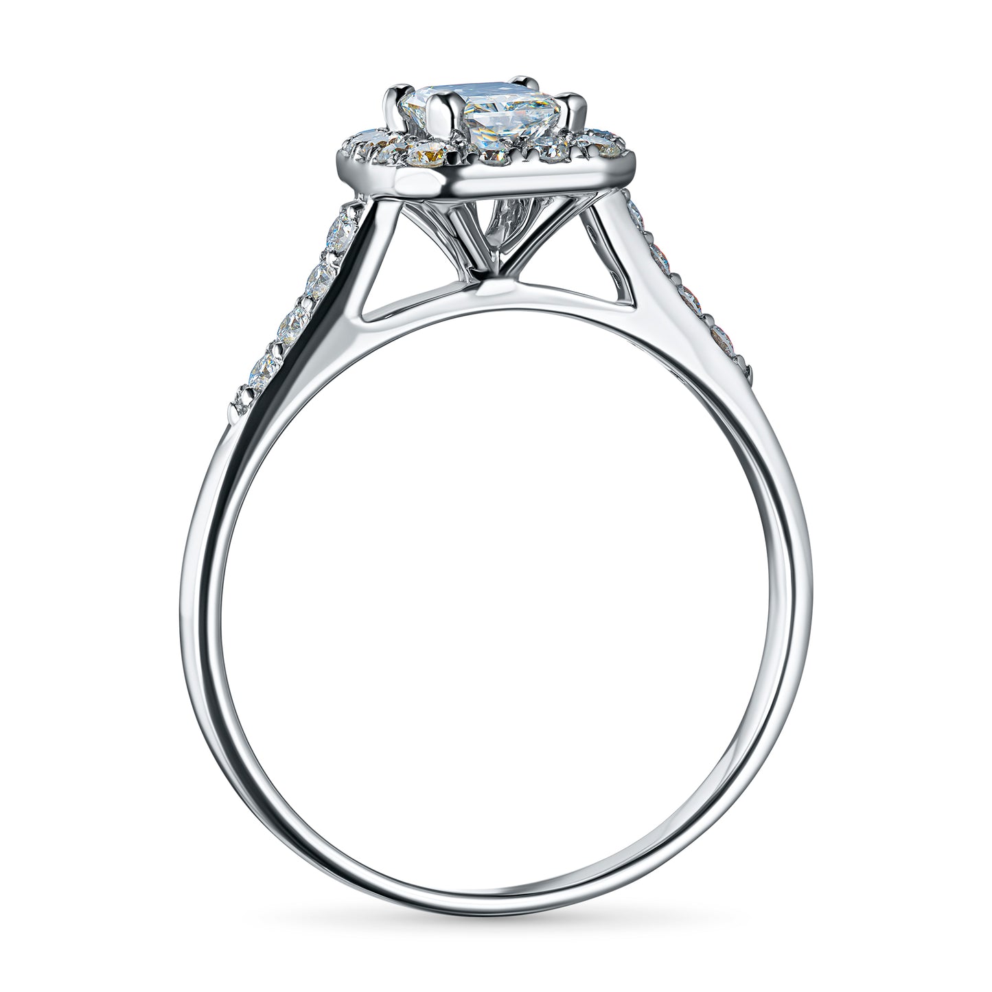 14K White Gold Ring with Lab-Created Diamonds 7.610 CT.TW