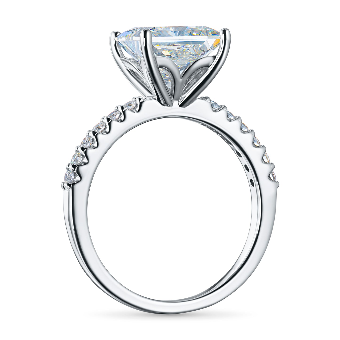 14K White Gold Ring with Lab-Created Diamonds 5.990 CT.TW