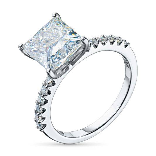 14K White Gold Ring with Lab-Created Diamonds 5.990 CT.TW