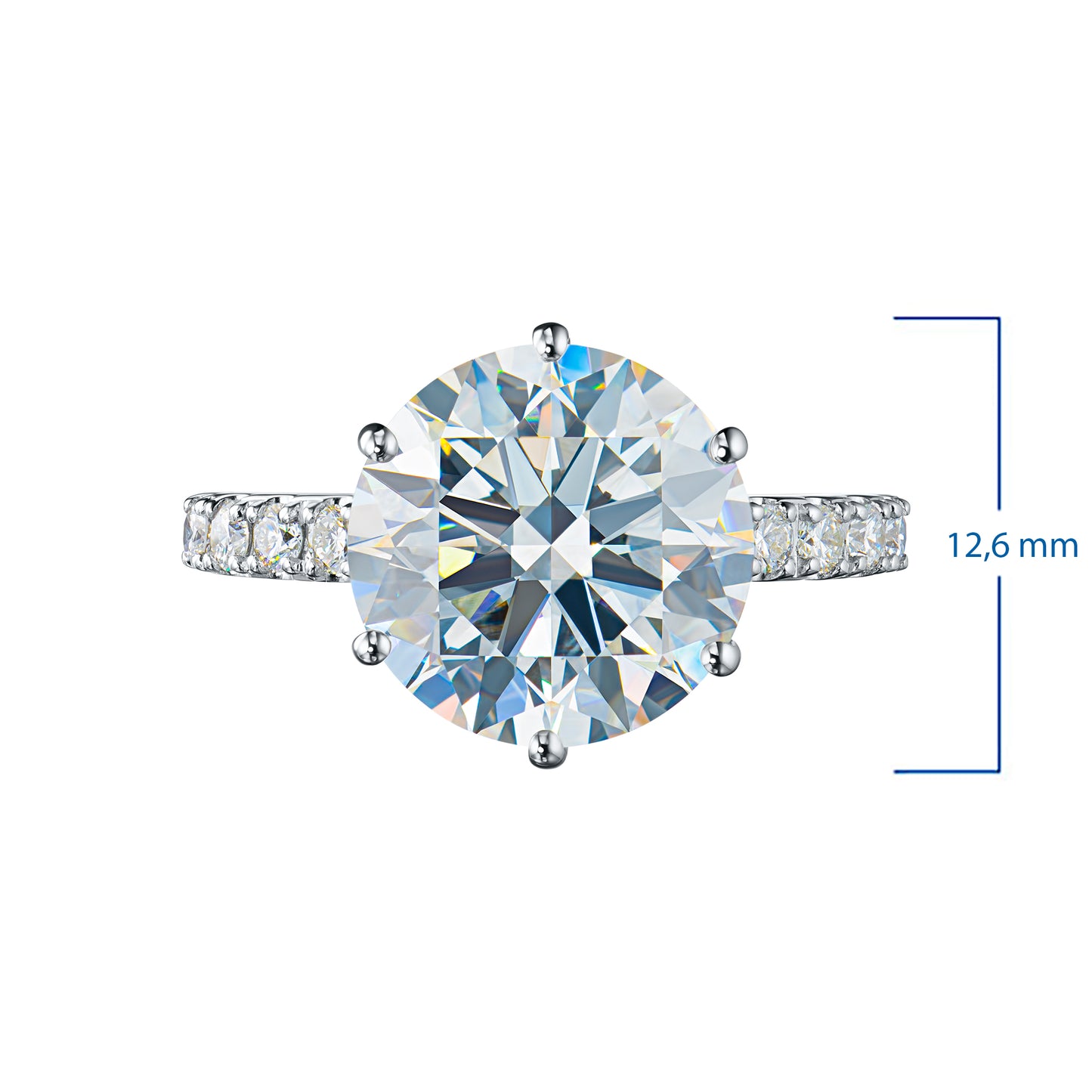 14K Yellow Gold Ring with Lab-Created Diamonds 8.120 CT.TW