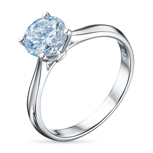 14K White Gold Ring with Lab-Created Diamonds 0.530 CT.TW