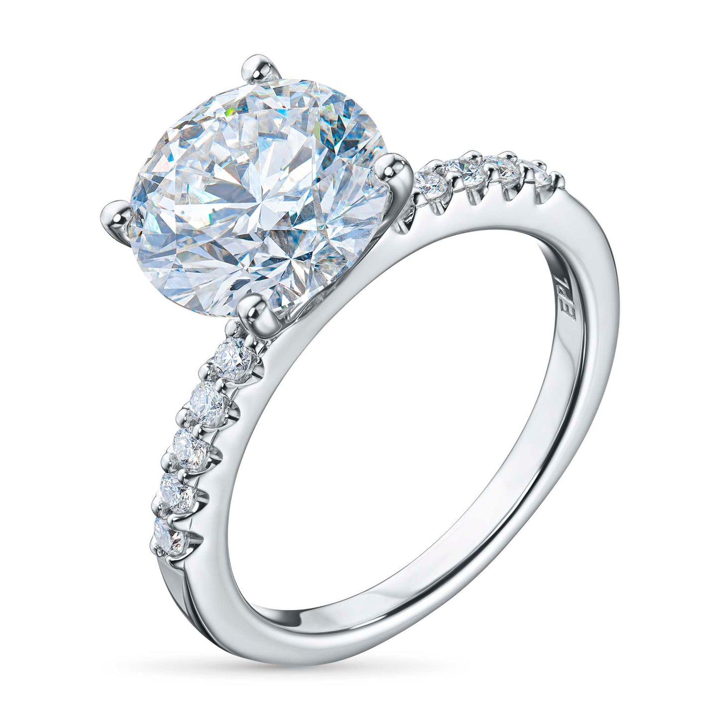14K White Gold Ring with Lab-Created Diamonds 5.220 CT.TW