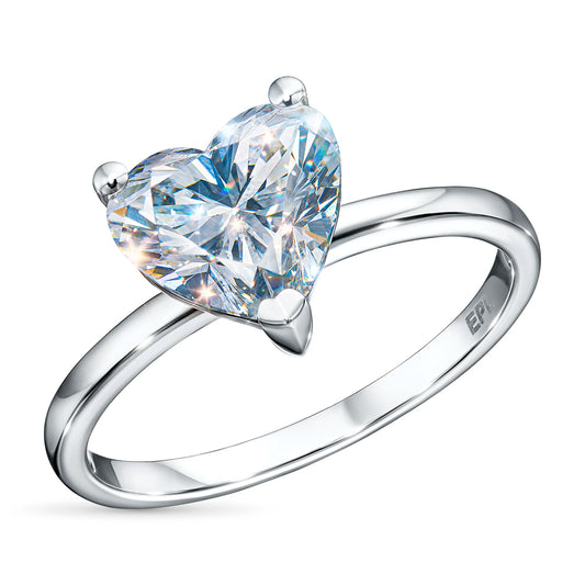 14K White Gold Ring with Ruby grace 1.620 CT.TW