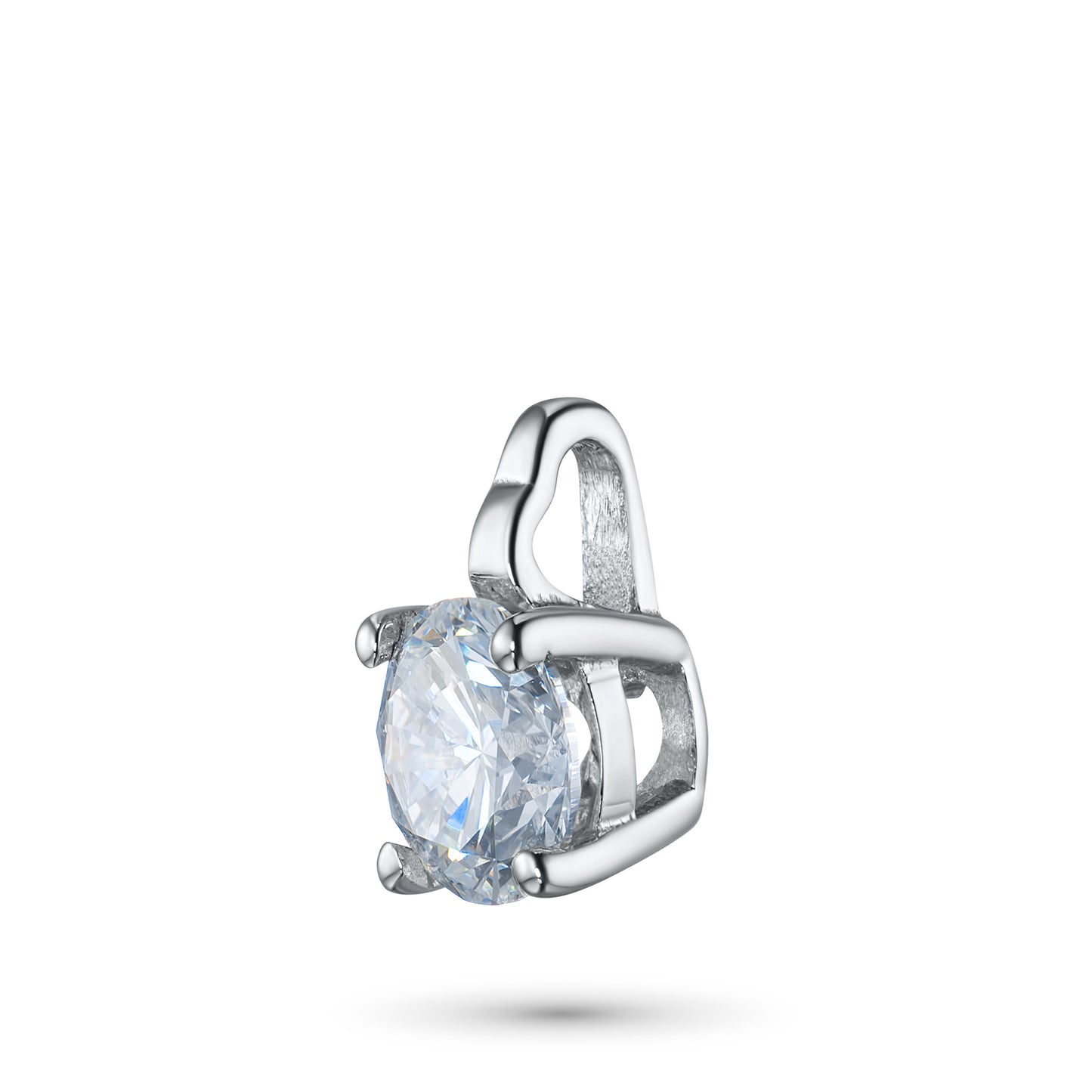 14K White Gold Pendant with Lab-Created Diamonds 1.150 CT.TW