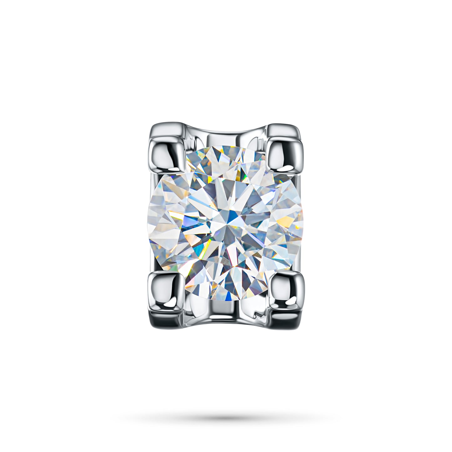 14K White Gold Pendant with Lab-Created Diamonds 1.150 CT.TW