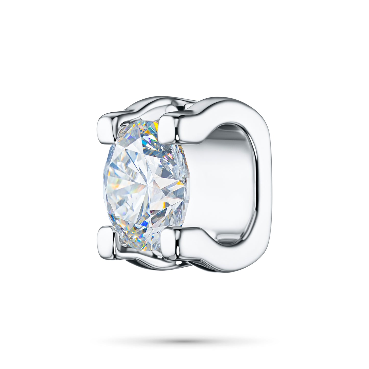 14K White Gold Pendant with Lab-Created Diamonds 1.150 CT.TW
