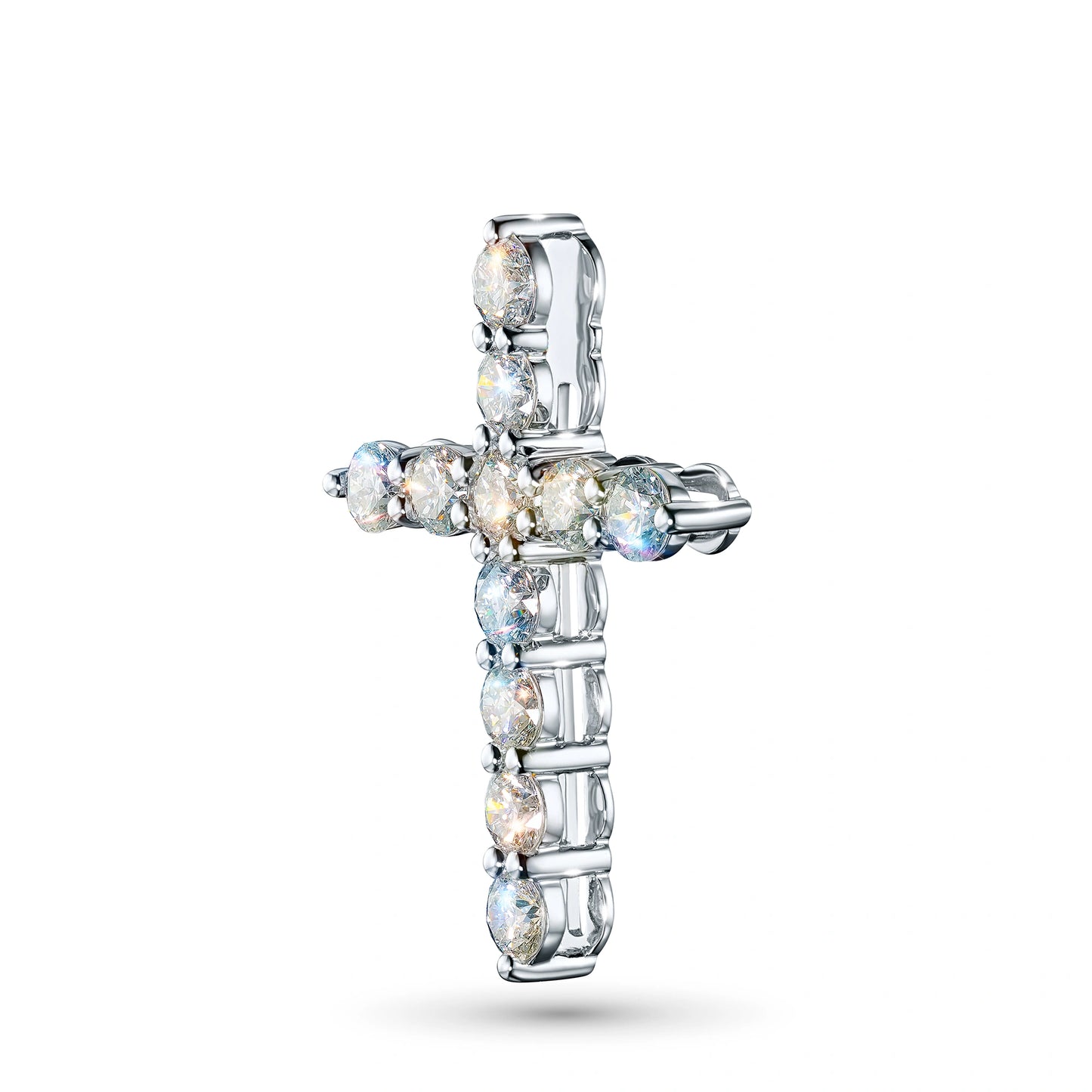 14K White Gold Pendant with Lab-Created Diamonds 20.160 CT.TW