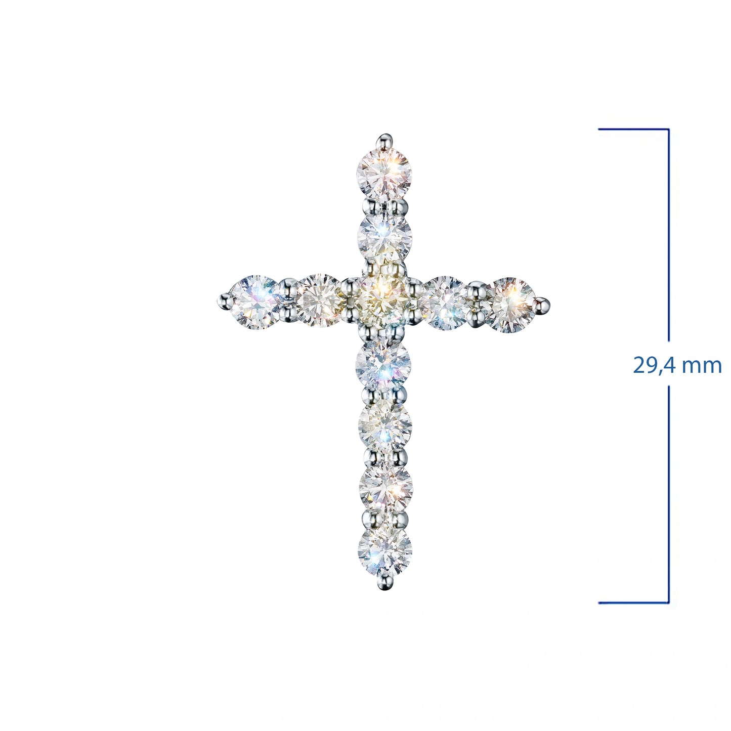 14K White Gold Pendant with Lab-Created Diamonds 20.160 CT.TW