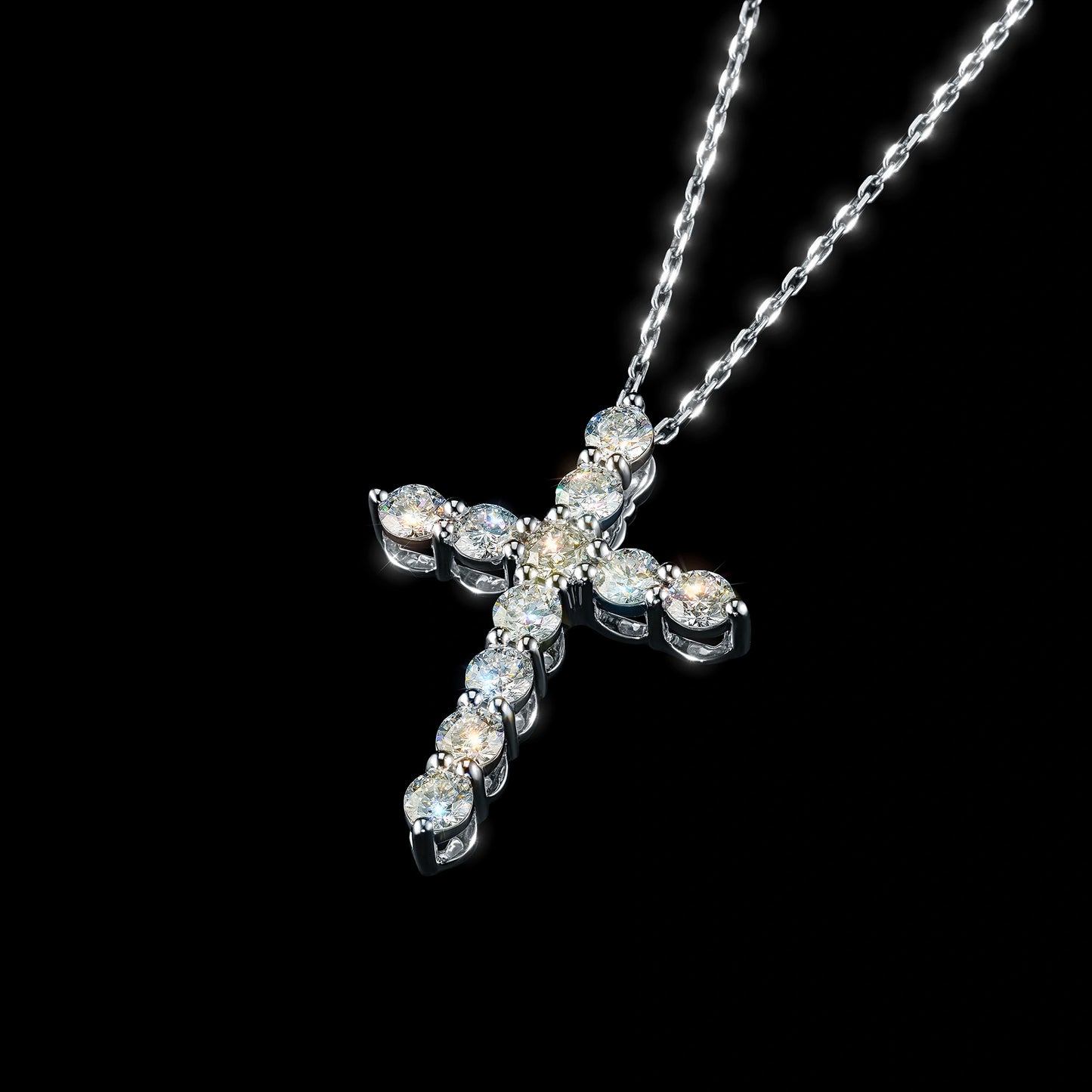 14K White Gold Pendant with Lab-Created Diamonds 20.160 CT.TW