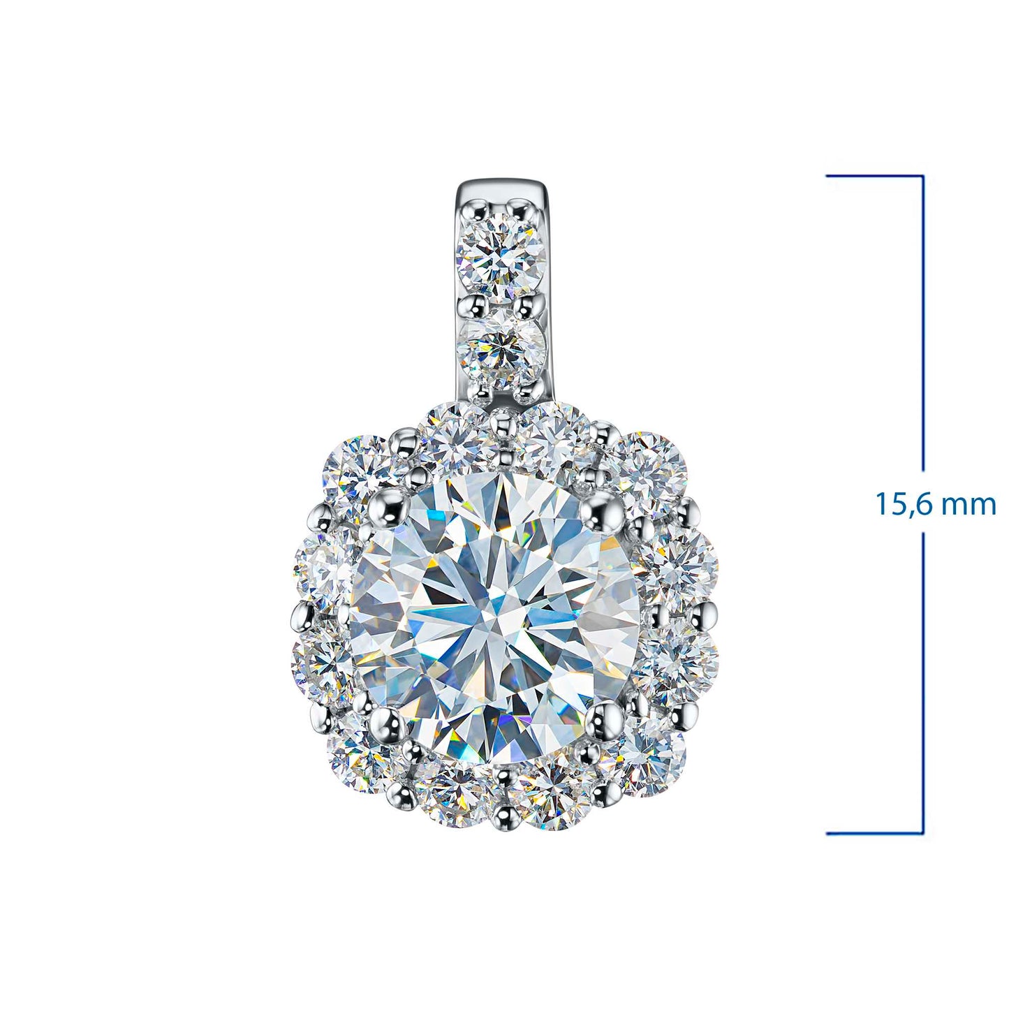 14K Yellow Gold Pendant with Lab-Created Diamonds 7.910 CT.TW