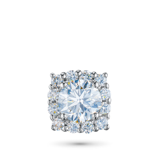 14K White Gold Pendant with Lab-Created Diamonds 2.100 CT.TW