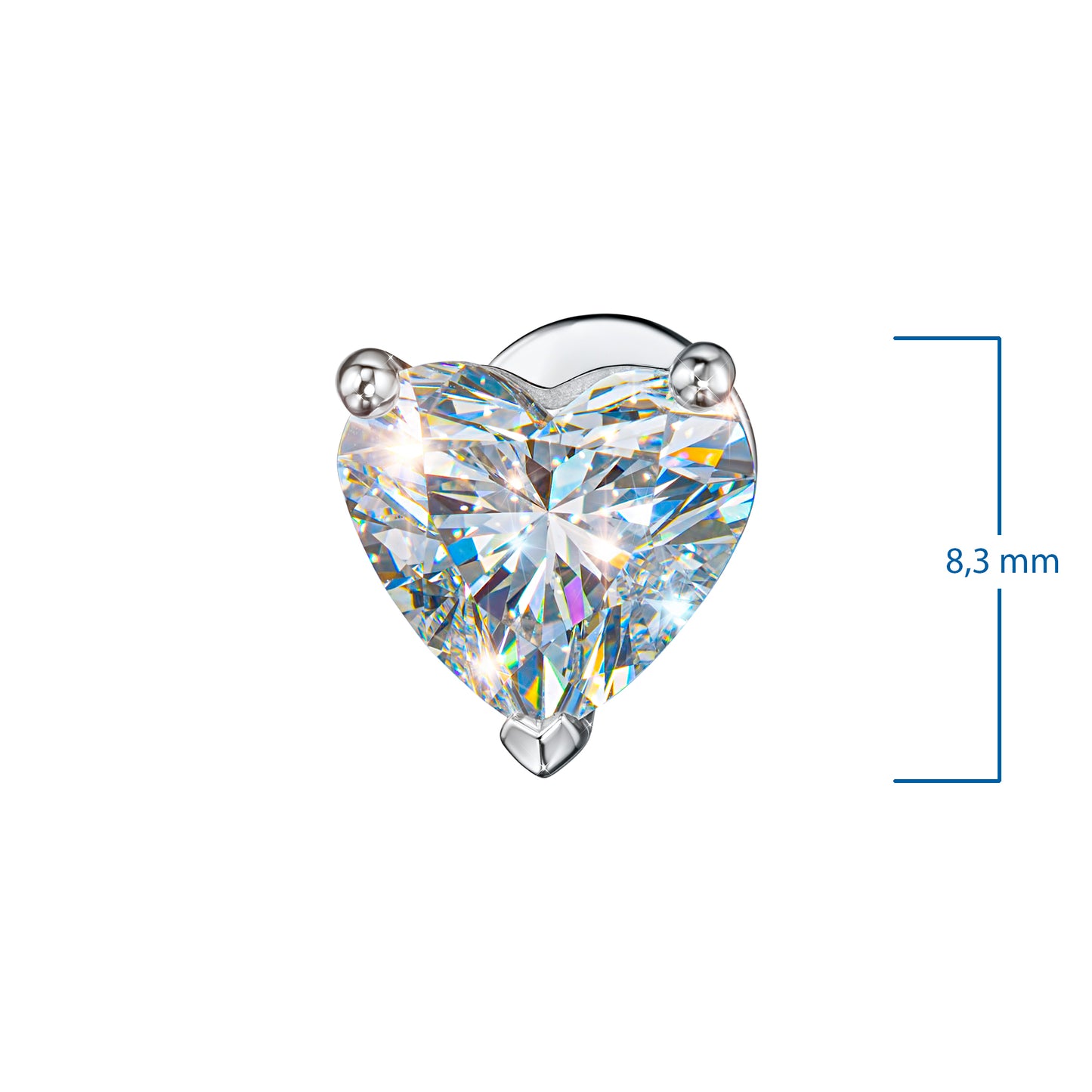 14K White Gold Earring Studs with Ruby grace 3.240 CT.TW