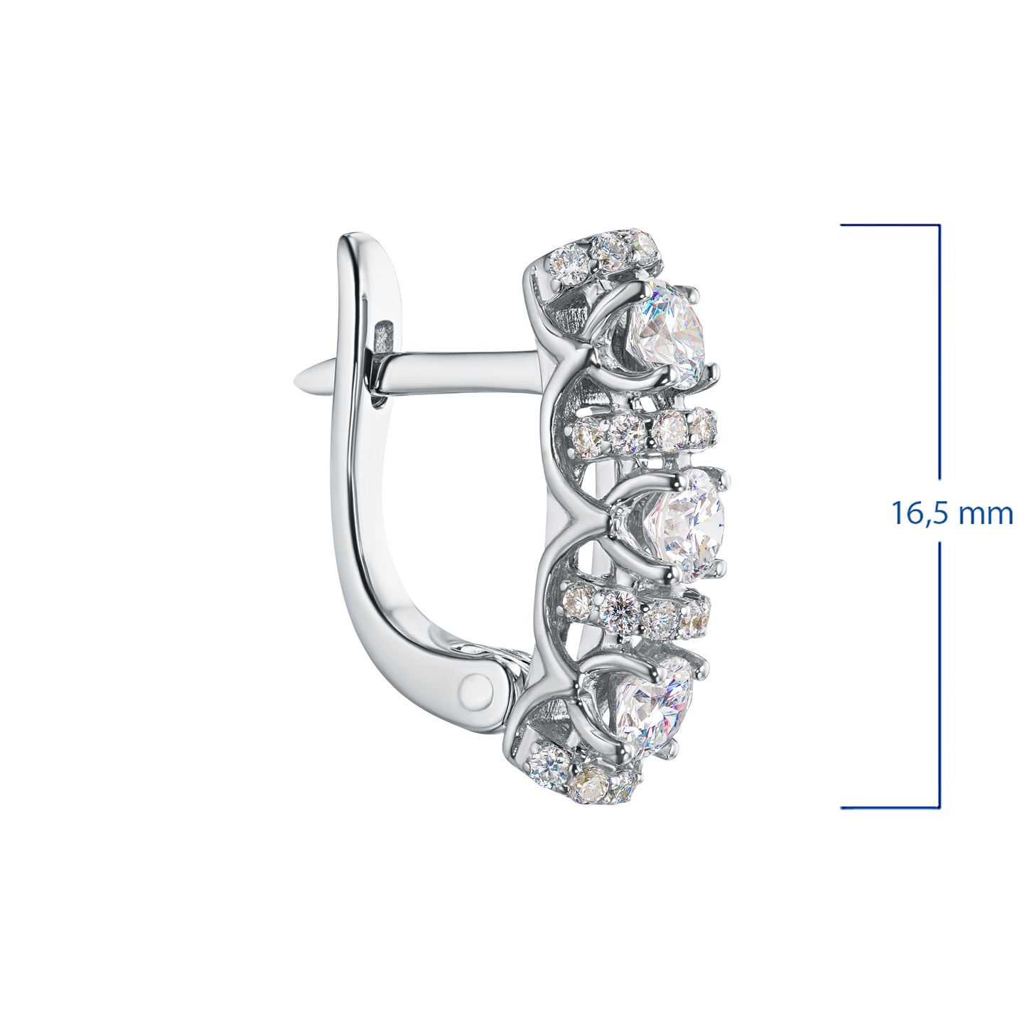 14K White Gold Earrings with Tanzanite and Natural Diamonds 13.060 CT.TW