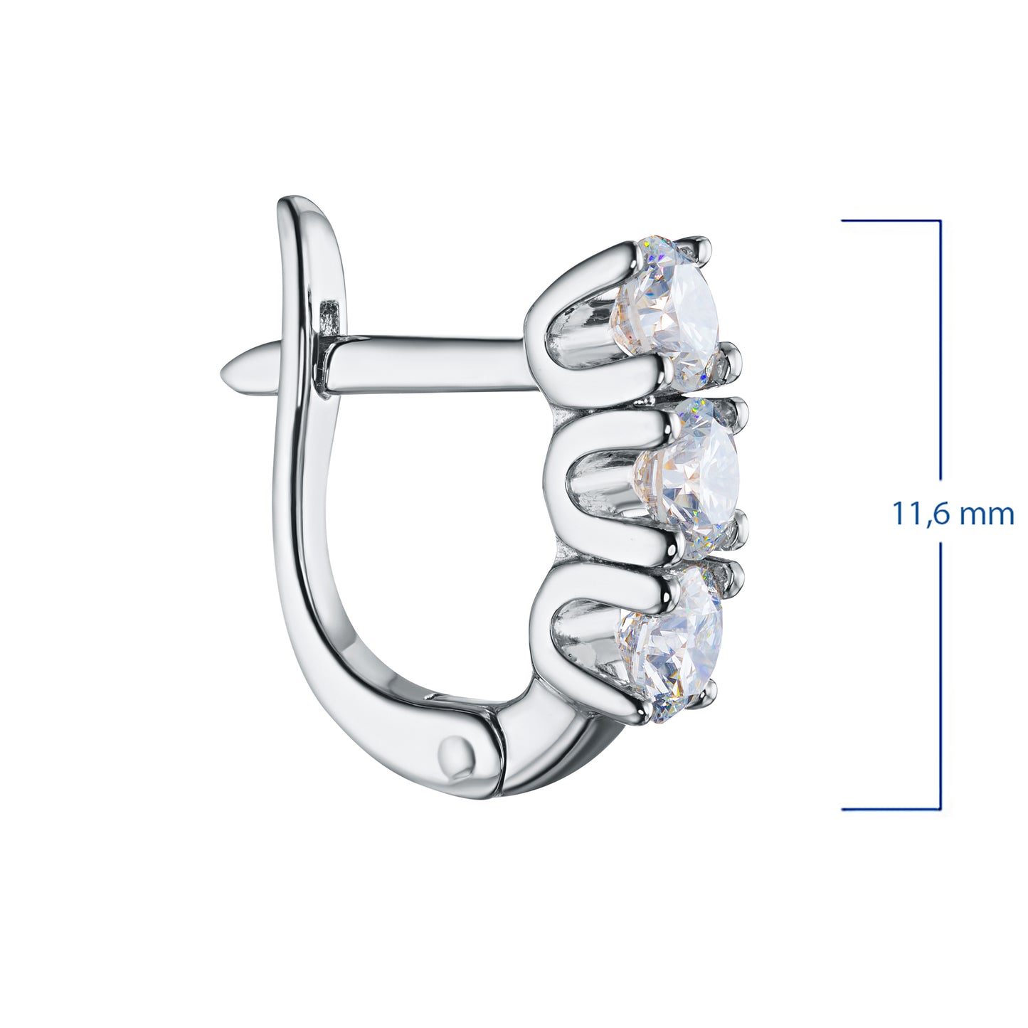 14K White Gold Earrings with Lab-Created Diamonds 8.630 CT.TW