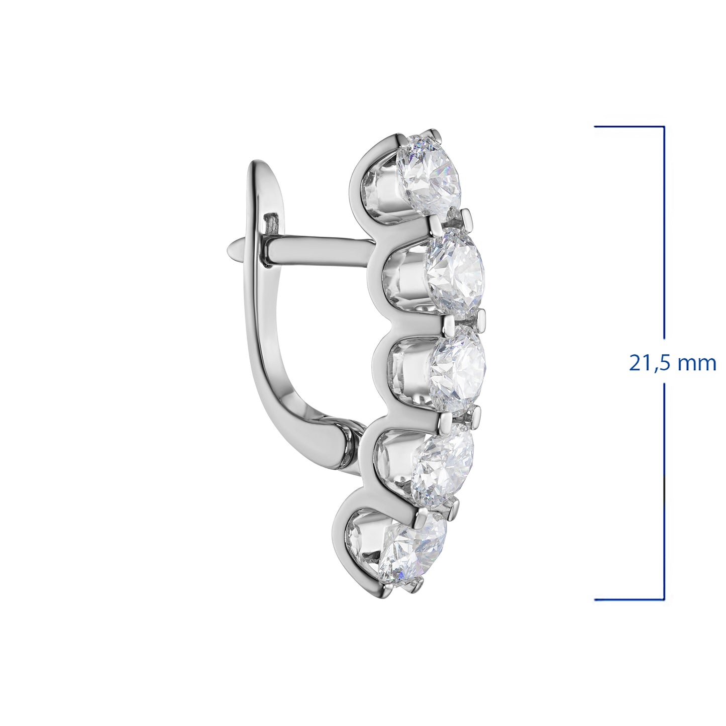14K White Gold Earrings with Lab-Created Diamonds 20.150 CT.TW