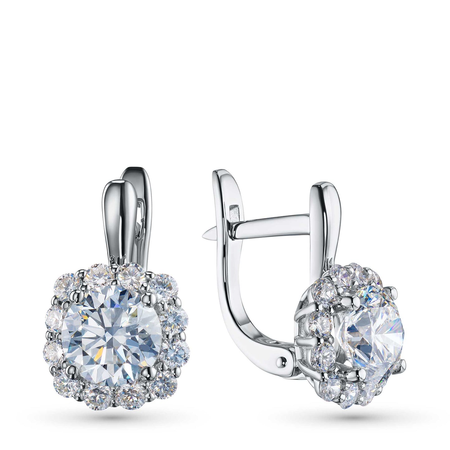 14K White Gold Earrings with Lab-Created Diamonds 20.250 CT.TW