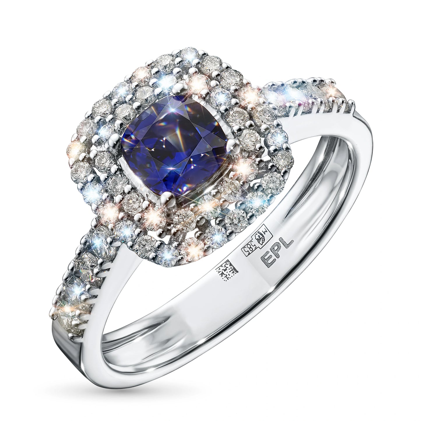 14K Yellow Gold Ring with Garnet and Lab-Created Diamonds 12.740 CT.TW