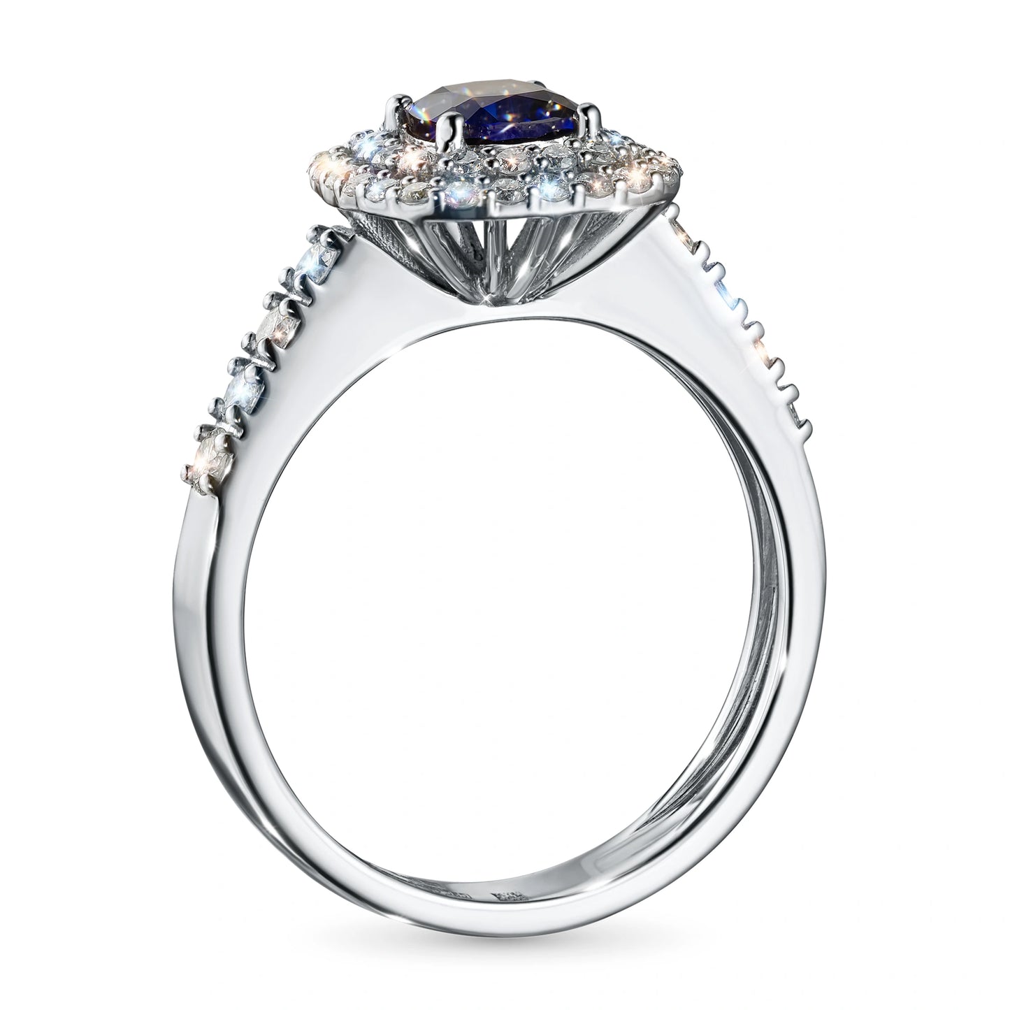 14K Yellow Gold Ring with Garnet and Lab-Created Diamonds 12.740 CT.TW